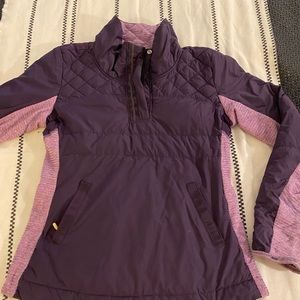 Purple/pink down filled Ivivva pullover size 12.